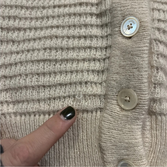 Wilfred Aritzia Alessia Button Long Sleeve Mohair Alpaca Cardigan - Picture 12 of 12